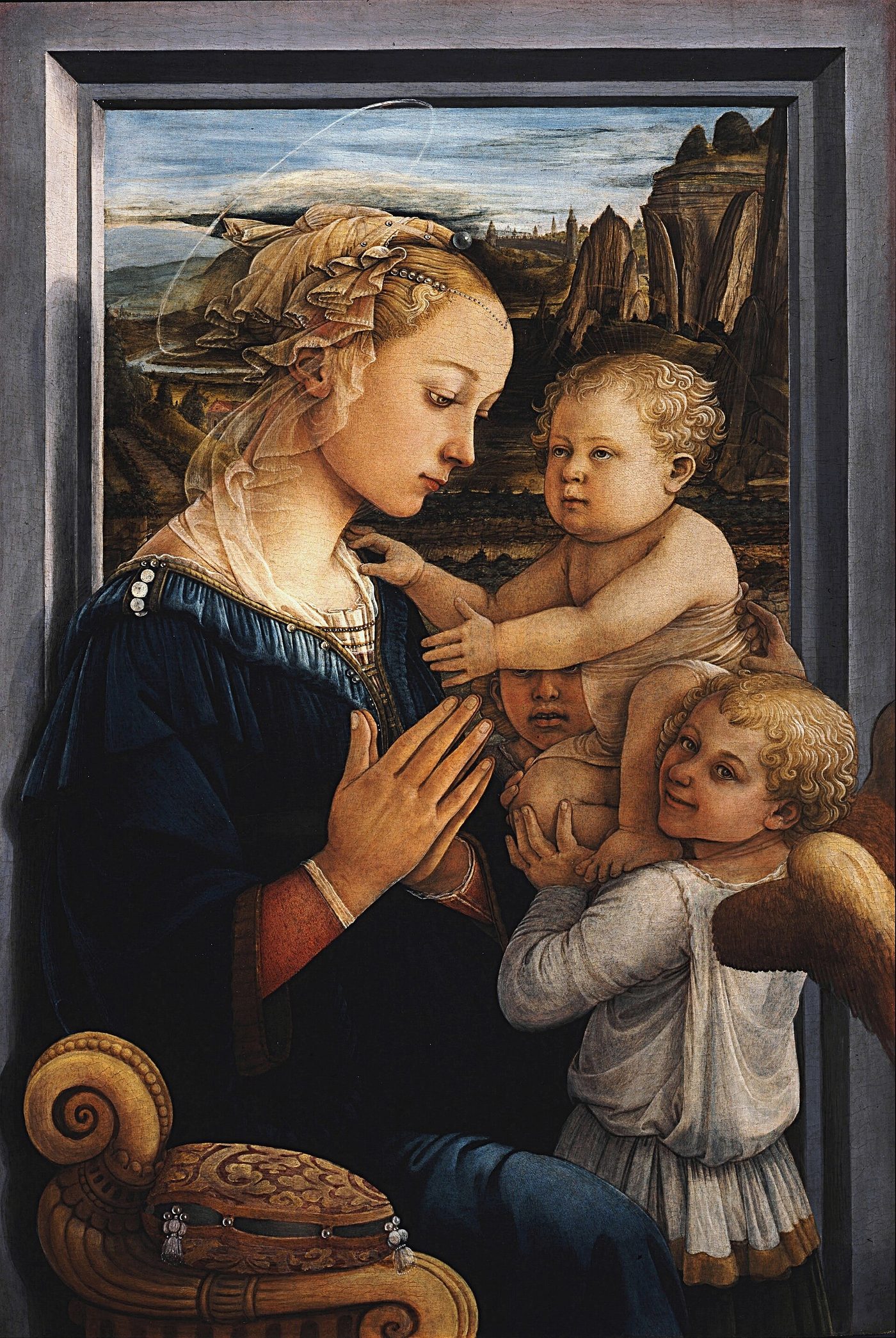 Carlo Dolci, Madonna in Sorrow, c. 1655. Oil on canvas. Public domain.