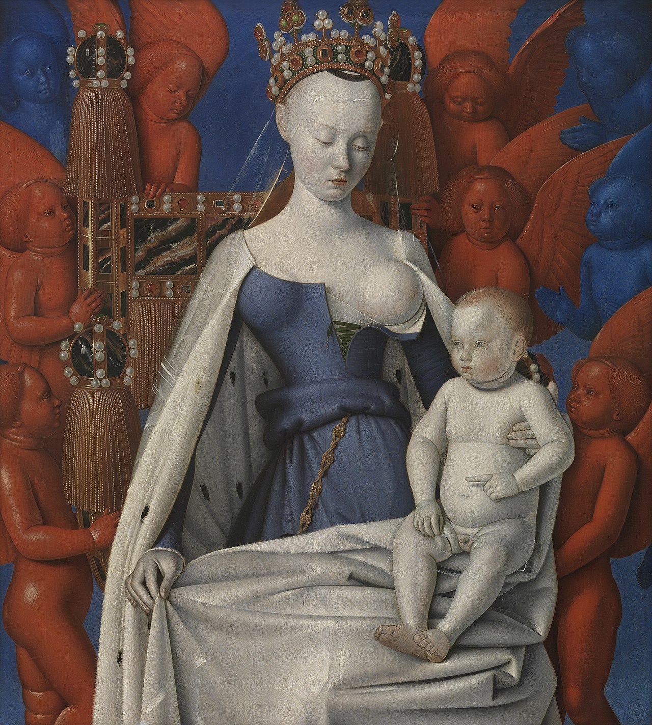 Virgin and Child, the Melun Diptych